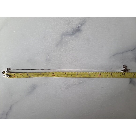 925 Sterling Silver Unicorn Pendant Necklace Vintage - Picture 9 of 10